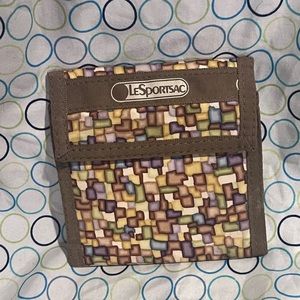 Lesportsac Multi Colored Velcro Wallet